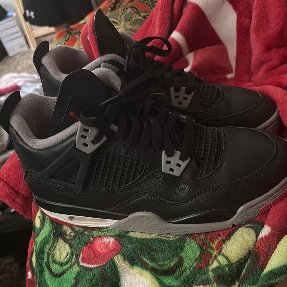 Jordan Black and Gray Sneakers with Signature Midsole